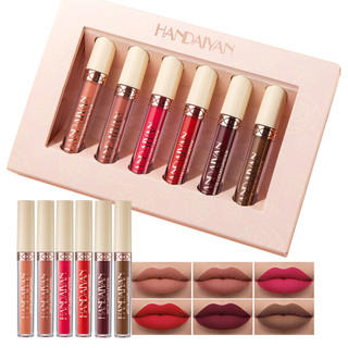 Set 6 Son Môi HANDAIYAN Chống Thấm Nước Và Lâu Trôi Cao Cấp