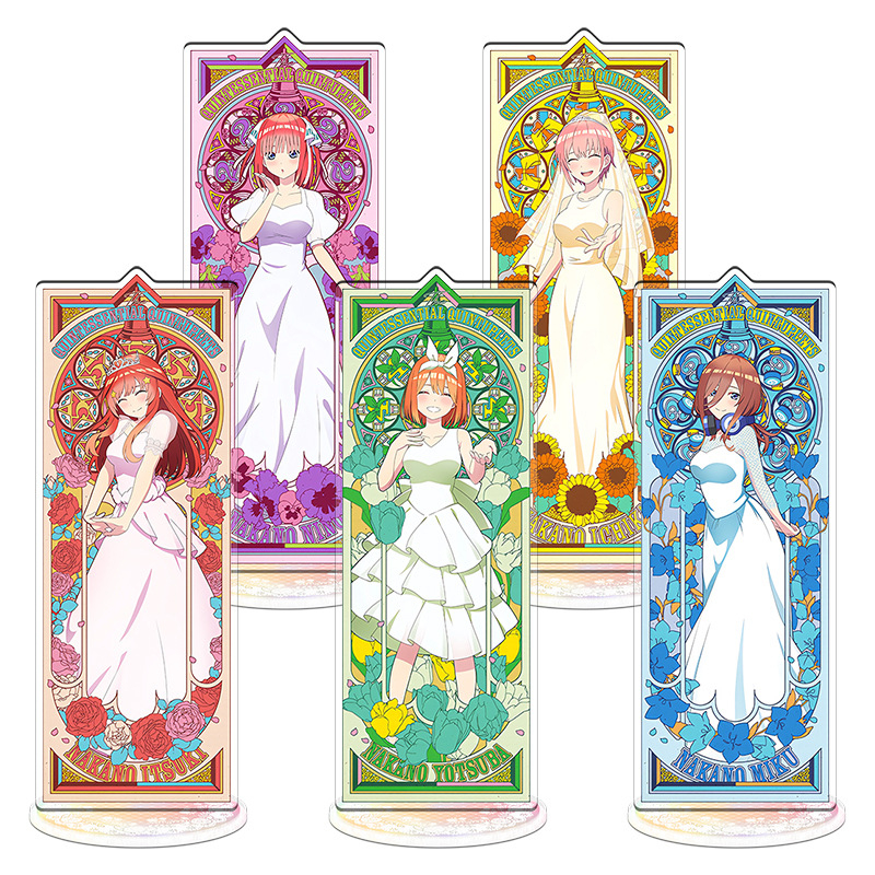Bộ Quintuplets Anime Acrylic Đứng Nakano Ichika Nino Miku Yotsuba Itsuki Cosplay Hình Đồ Chơi Búp Bê
