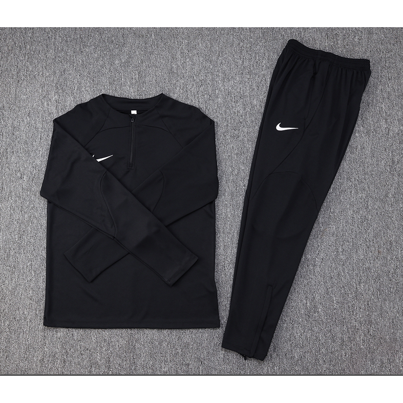 Bộ Đồ Đá Banh Màu Đen Số 2023-24 NK Cho Nam Tỉ Lệ 1: 1