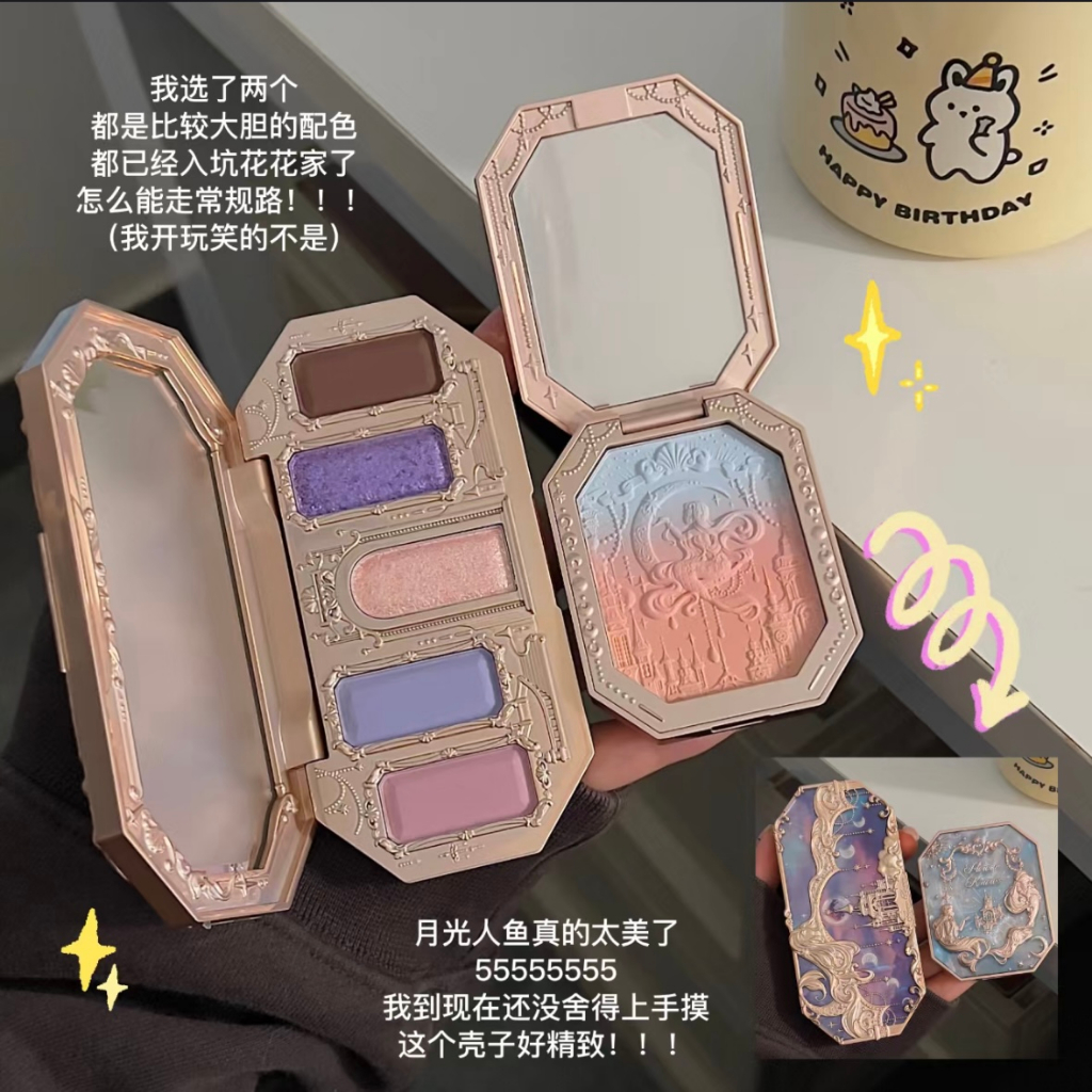 Bảng Phấn Trang Điểm Mắt Năm Màu Sắc Dòng Nàng Tiên Cá Hoa KNOWS Moonlight