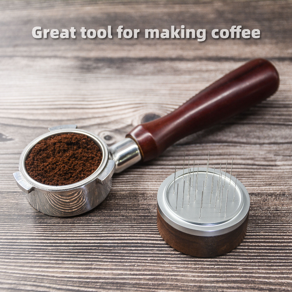 Máy Khuấy Cà Phê Espresso 51mm WDT 24 Kim Tiện Dụng