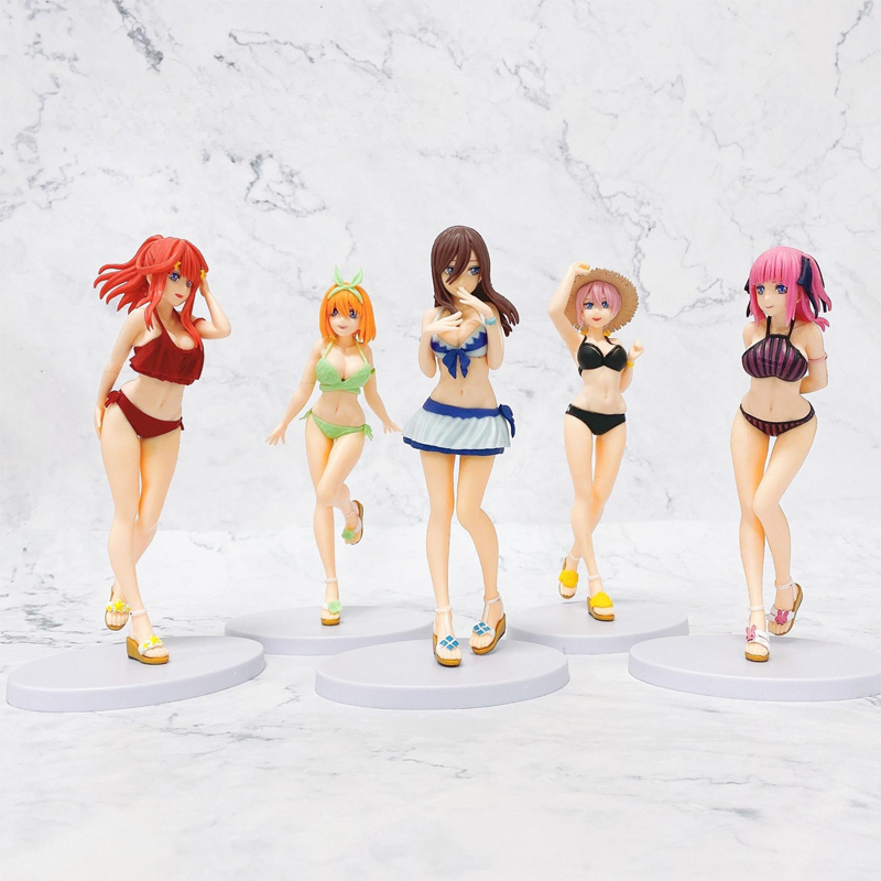 1 Mô Hình Nhân Vật Nakano Itsuki Ichika Yotsuba Mặc Đồ Bơi Dài 20cm Bằng PVC
