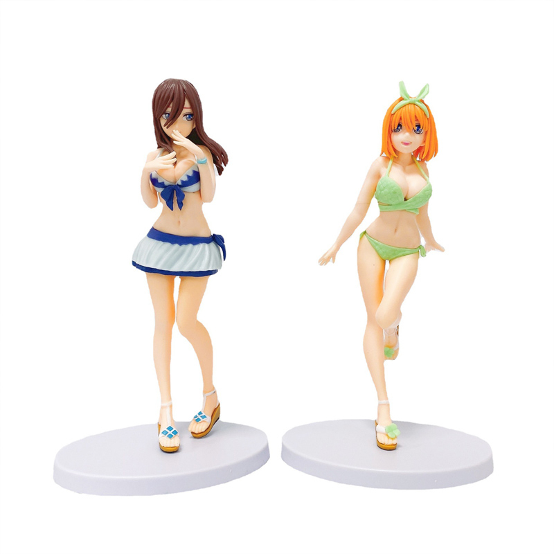 1 Mô Hình Nhân Vật Nakano Itsuki Ichika Yotsuba Mặc Đồ Bơi Dài 20cm Bằng PVC