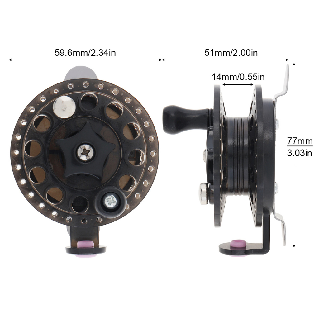Máy câu cá , siêu nhẹ , đường kính 60mm