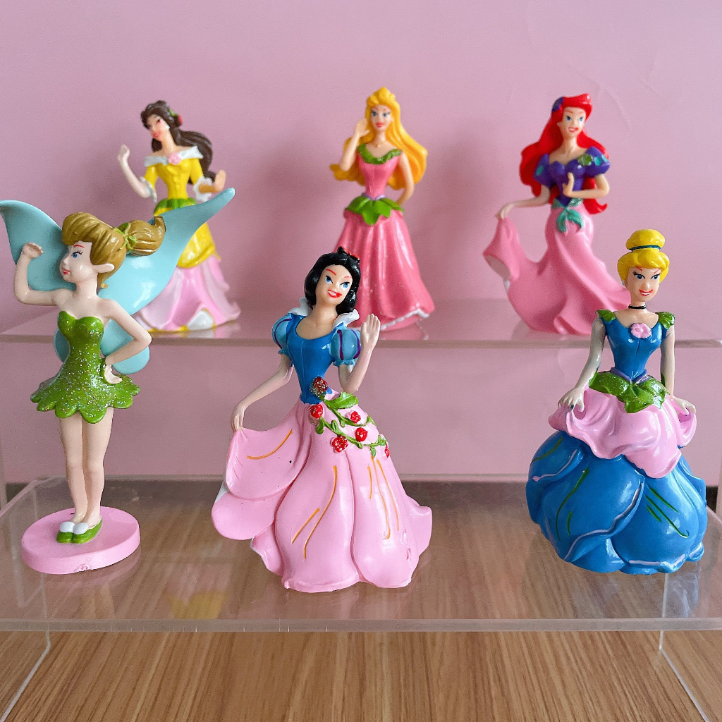 Set 6 Mô Hình Công Chúa Disney 8cm Dùng Để Trang Trí Bánh Kem