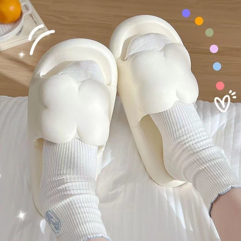 Dép Sandal Đế Phẳng Siêu Mềm Chống Trượt Thoải Mái Hình Hoa Phong Cách Hàn Quốc Cho Nữ