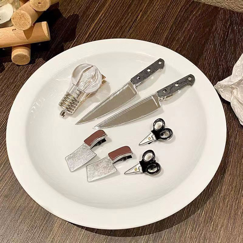 Kẹp Tóc Hình Dao Sáng Tạo Cho Nữ