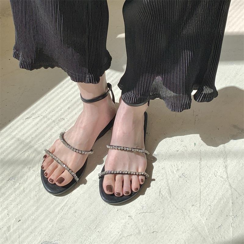 Giày Sandal Mùa Hè 2023 Phong Cách Thời Trang Roman Mới Cho Nữ