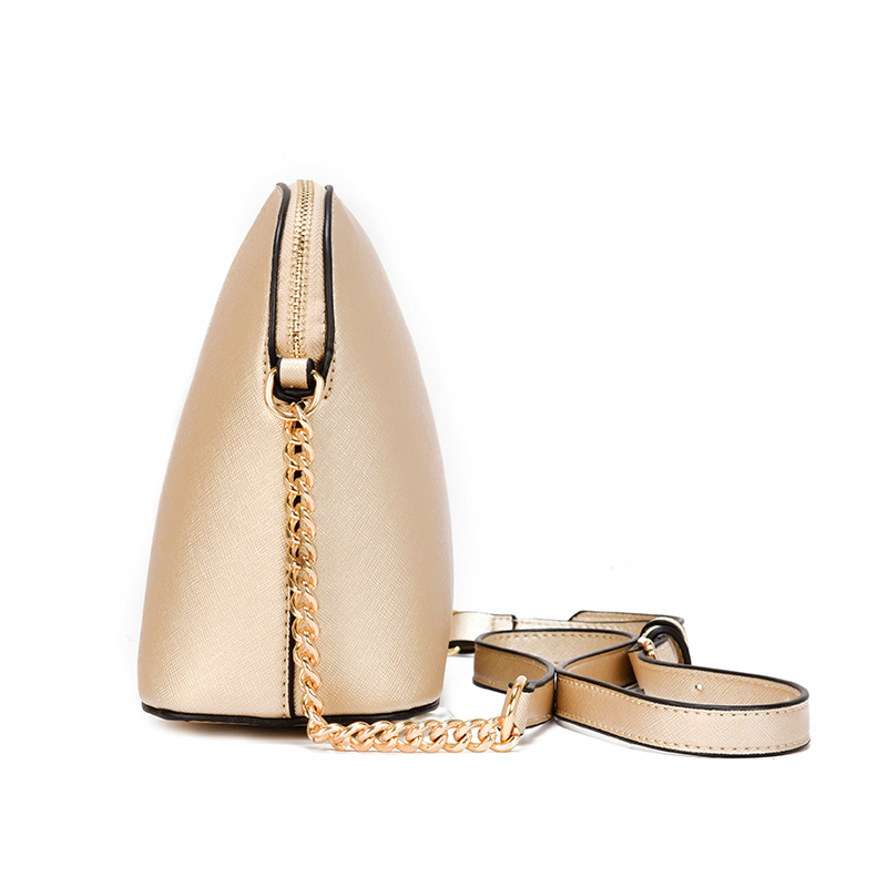 Túi Đeo Chéo Hình Vỏ Sò Phối Dây Xích Thời Trang Cho Nữ