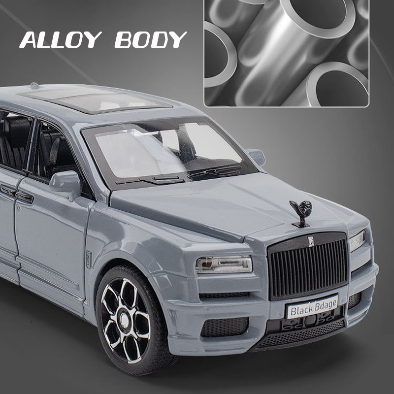 Mô Hình Xe Tải Royce Cullinan Trailer Tỉ Lệ 1: 32 Bằng Hợp Kim Có Đèn Và Nhạc Cho Bé Trai