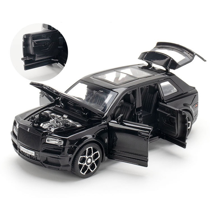 Mô Hình Xe Tải Royce Cullinan Trailer Tỉ Lệ 1: 32 Bằng Hợp Kim Có Đèn Và Nhạc Cho Bé Trai