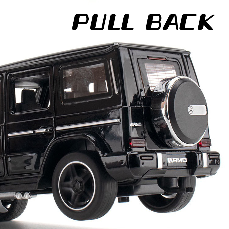 Mô Hình Xe Hơi Benz G63 Trailer Tỉ Lệ 1: 32 Bằng Hợp Kim Có Đèn Và Âm Thanh