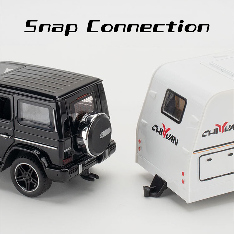 Mô Hình Xe Hơi Benz G63 Trailer Tỉ Lệ 1: 32 Bằng Hợp Kim Có Đèn Và Âm Thanh