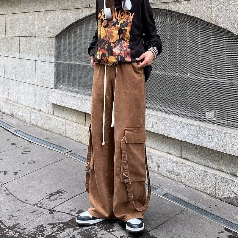 Quần Dài Ống Rộng Màu Sắc Retro Cho Nam