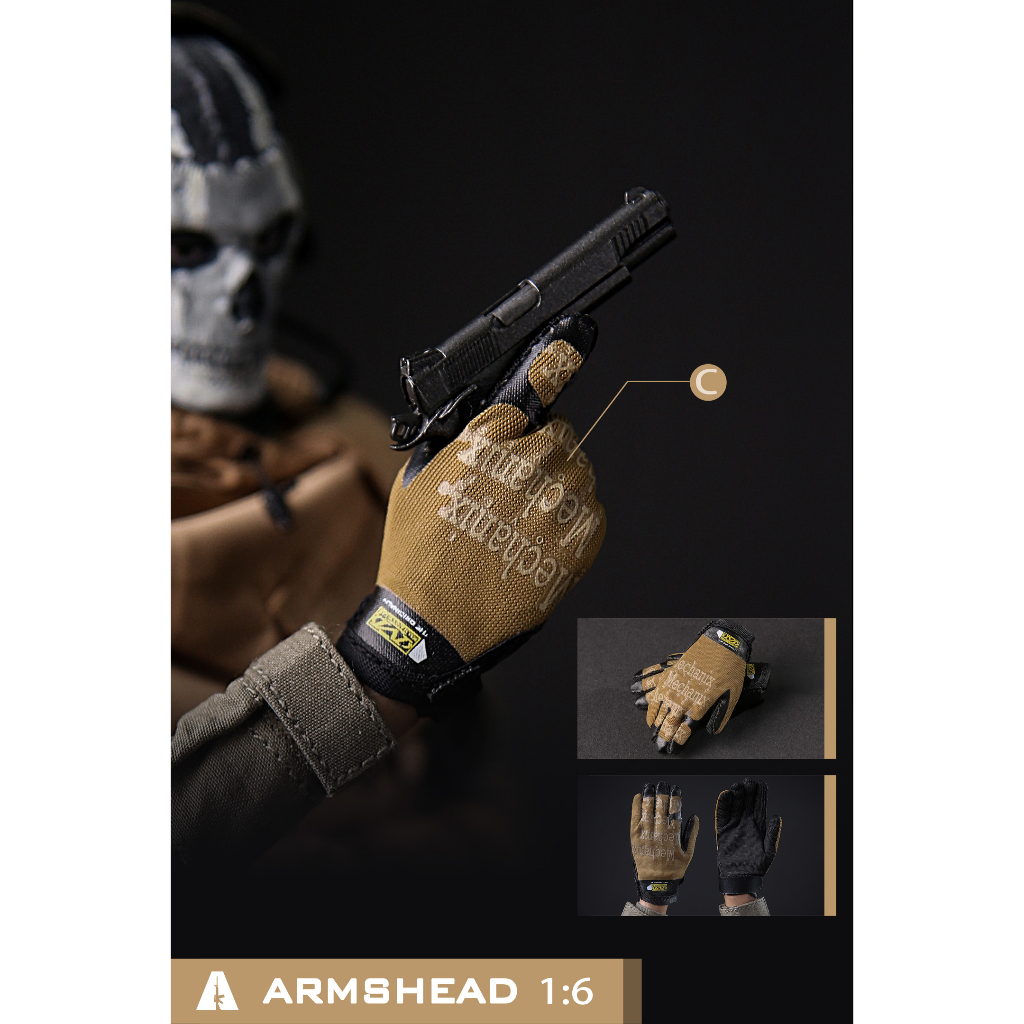 Armshead Găng Tay Chiến Thuật Tỉ Lệ 1 / 6 Cho Mô Hình Nhân Vật 12 "