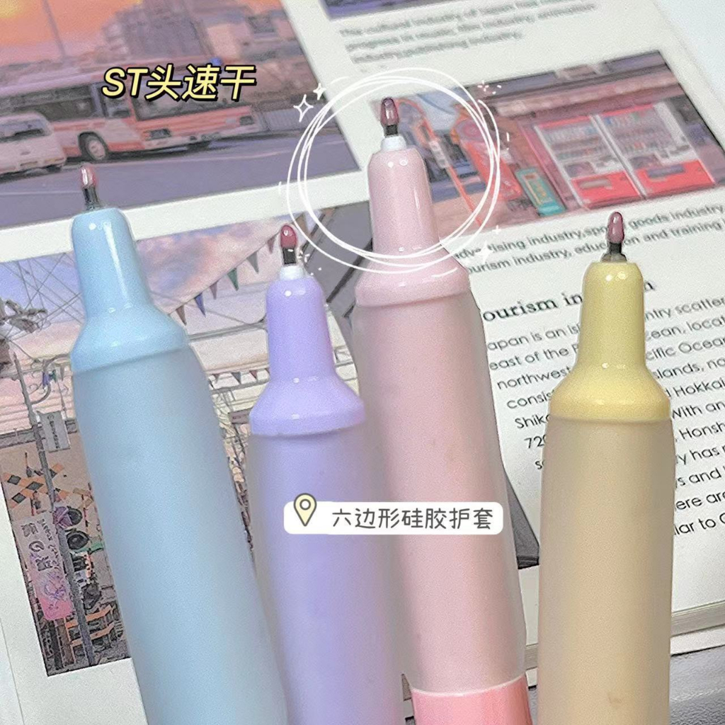 Letit Bút Bi Ngòi 0.5mm Mực Đen / Macaron Thiết Kế Sáng Tạo