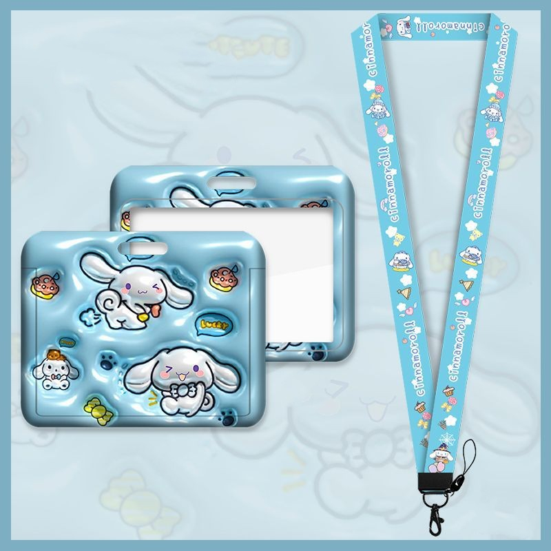 Dây Đeo Thẻ ID / Thẻ ID Họa Tiết Melody Kuromi Dâu Tây Hoạt Hình Dễ Thương