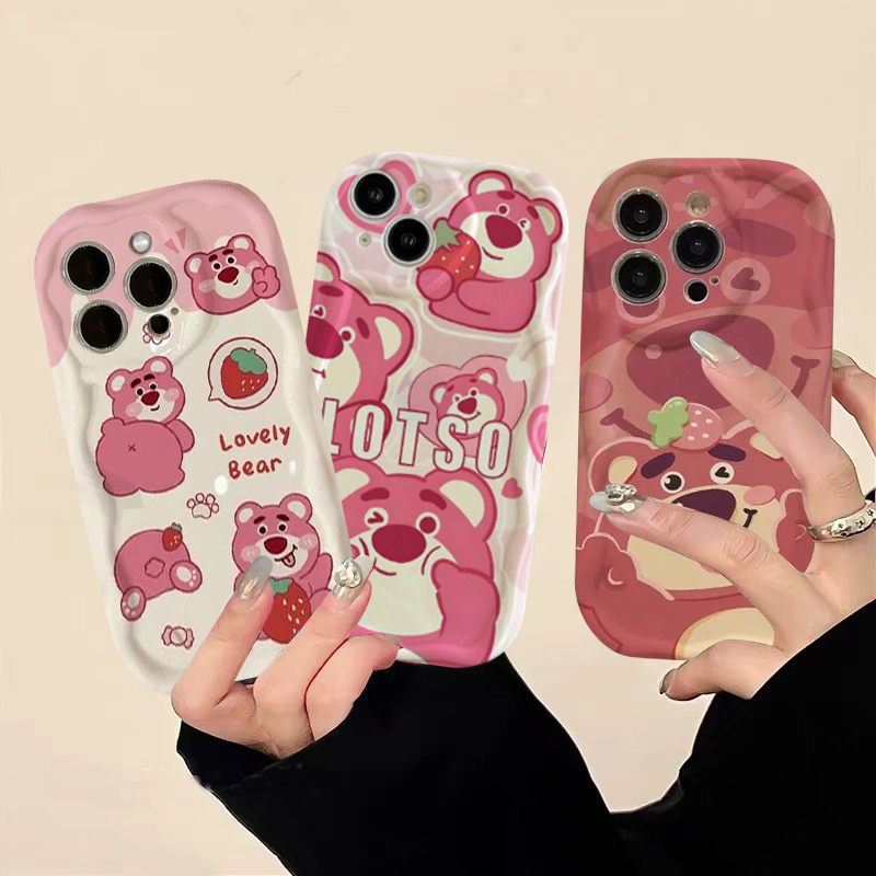 Ốp Điện Thoại Tpu Mềm Viền Cong Hình Gấu 3D Cho IPhone 11 12 13 14 Pro Max 7 8 6s 6 Plus SE 2020 7Plus XR X XS Max