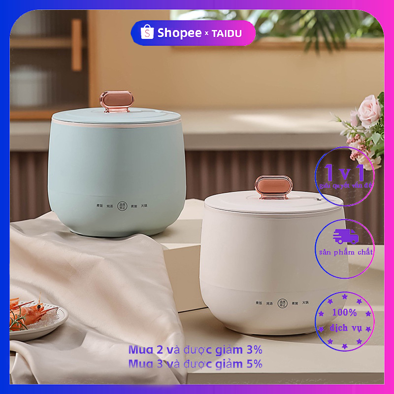 TAIDU Nồi Cơm Điện Mini Thông Minh Đa Chức Năng Chống Dính Cách Nhiệt
