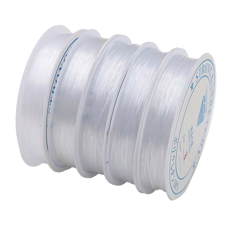 1 Cuộn Dây Nylon Trong Suốt Tự Làm Trang Sức 0.25 / 0.3 / 0.35 / 0.4 / 0.45 / 0.5 / 0.6 / 0.7 / 0.8mm