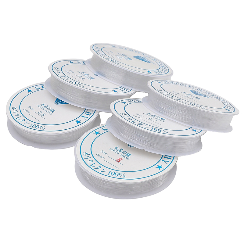 1 Cuộn Dây Nylon Trong Suốt Tự Làm Trang Sức 0.25 / 0.3 / 0.35 / 0.4 / 0.45 / 0.5 / 0.6 / 0.7 / 0.8mm