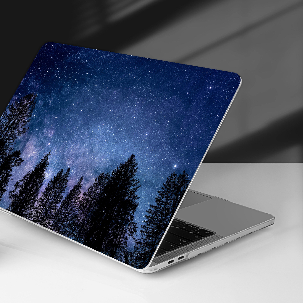 Vỏ in không gian màu tím tương thích cho macbook air 15 a2941 m2 2023 pro 14 16 2023 m2 2022 a2338 air 13 a2681 a2337 m1 2020 a2179 a1932 air 13 a1466 a1369 air 11