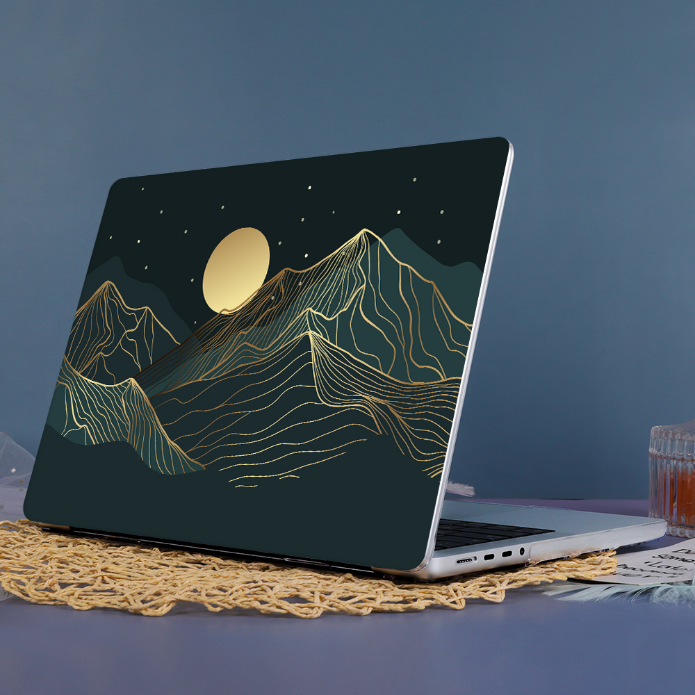 Vỏ in không gian màu tím tương thích cho macbook air 15 a2941 m2 2023 pro 14 16 2023 m2 2022 a2338 air 13 a2681 a2337 m1 2020 a2179 a1932 air 13 a1466 a1369 air 11