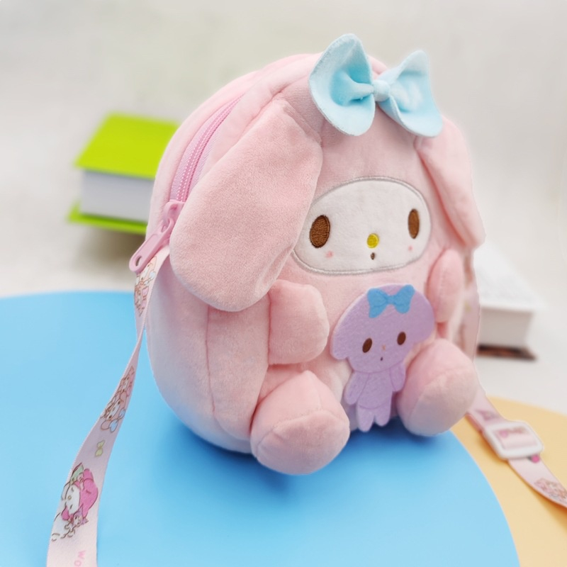 SANRIO Ba Lô Đeo Vai 20cm In Hoạt Hình My Melody Kitty Kuromi Hello Kitty Kiểu Nhật Bản Dễ Thương