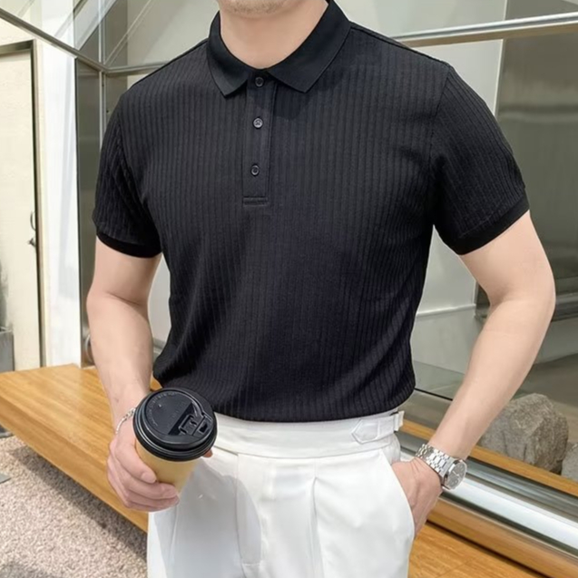 Áo Thun polo Tay Ngắn Chất Nhung Cotton Mỏng Nhẹ Thời Trang Mùa Hè Cho Nam