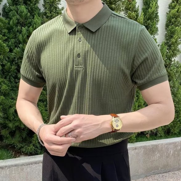 Áo Thun polo Tay Ngắn Chất Nhung Cotton Mỏng Nhẹ Thời Trang Mùa Hè Cho Nam