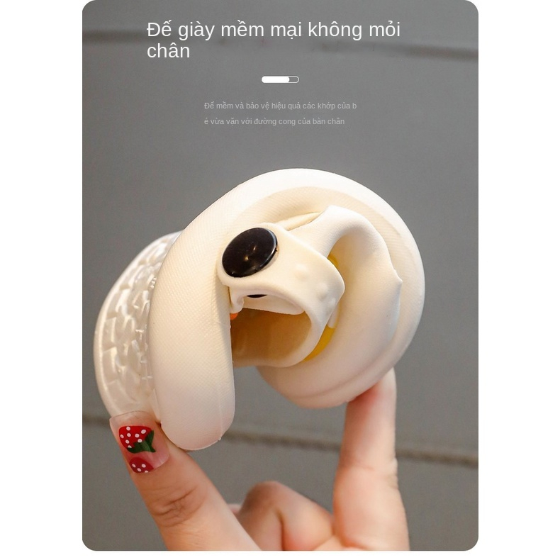 CUTE Trẻ em dễ thương phim hoạt hình chống trượt bao đầu bạn học dép và dép nam nữ