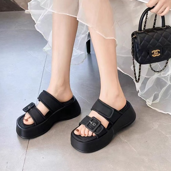 FEIJIANU dép sandal nữ giày sandal nữ dép đế cao đi biển Thoải Mái Xinh Xắn 29Z23071704