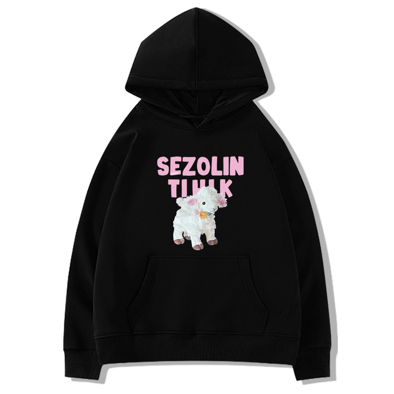 Áo hoodie Dáng Rộng Màu Đen Thời Trang Xuân Thu Dành Cho Nữ