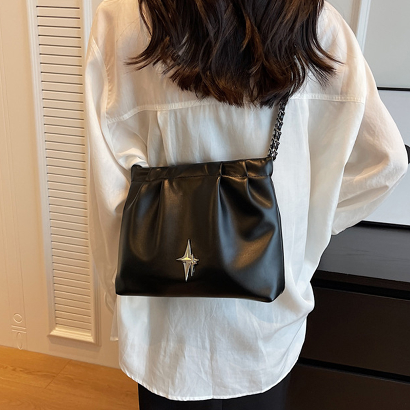 Túi Đeo Chéo Da Pu Màu Bạc Thời Trang Thanh Lịch Cho Nữ