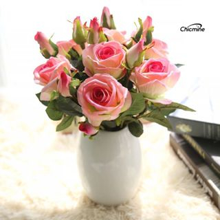 Chicmine 1 Bó Hoa Hồng Nhân Tạo Trang Trí Tiệc