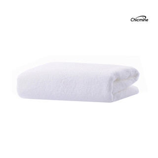 Chicmine 1 Khăn Tắm Mềm Màu Trắng Dùng Trong Khách Sạn / Du Lịch Kích Thước 30x70cm
