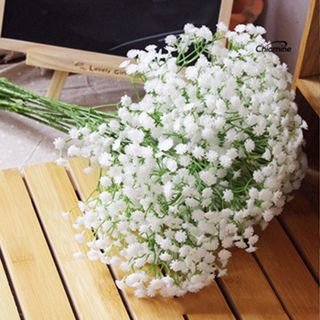 Chicmine 1 Bông Hoa Babysbreath Gypsophila Nhân Tạo Bằng Lụa DIY Trang Trí Nhà Cửa / Tiệc Cưới