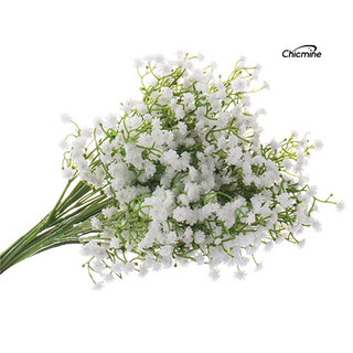 Chicmine 1 Bông Hoa Babysbreath Gypsophila Nhân Tạo Bằng Lụa DIY Trang Trí Nhà Cửa / Tiệc Cưới