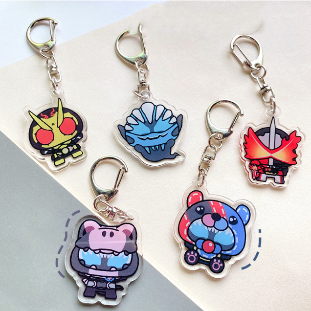 Móc Khóa Acrylic Hình Siêu Nhân Kamen Rider Merchandise Hoạt Hình Dễ Thương