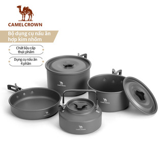 Bộ đồ bếp cắm trại CAMEL CROWN bằng hợp kim nhôm nhỏ gọn nấu nướng ngoài trời