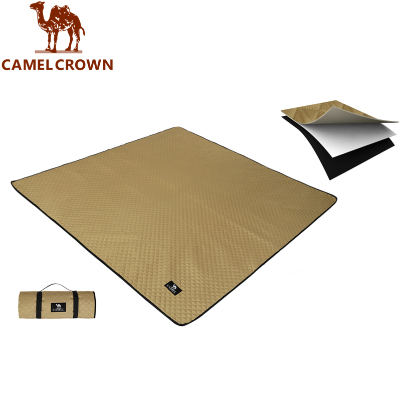 Thảm trải dã ngoại CAMEL CROWN dày dặn chống ẩm thiết kế di động sử dụng ngoài trời