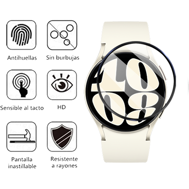 Kính Cường Lực 3D HD Bảo Vệ Màn Hình Đồng Hồ Samsung Galaxy Watch 6 5 4 Pro 45mm 44mm 40mm Watch4 Watch6 Classic 42mm 46mm 43mm 47mm