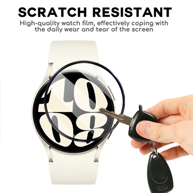 Kính Cường Lực 3D HD Bảo Vệ Màn Hình Đồng Hồ Samsung Galaxy Watch 6 5 4 Pro 45mm 44mm 40mm Watch4 Watch6 Classic 42mm 46mm 43mm 47mm
