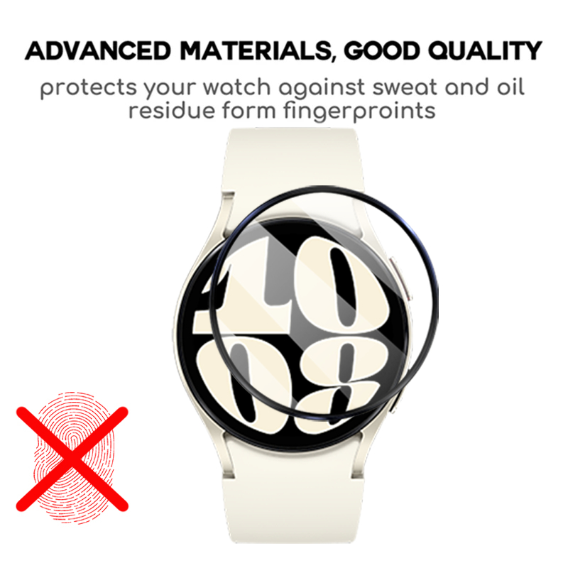 Kính Cường Lực 3D HD Bảo Vệ Màn Hình Đồng Hồ Samsung Galaxy Watch 6 5 4 Pro 45mm 44mm 40mm Watch4 Watch6 Classic 42mm 46mm 43mm 47mm