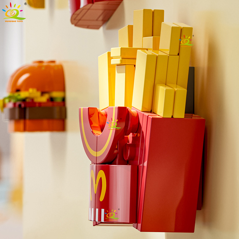 Bộ Đồ Chơi Lắp Ráp Nam Châm Hình Thức Ăn Nhanh Dễ Thương Cho Bé