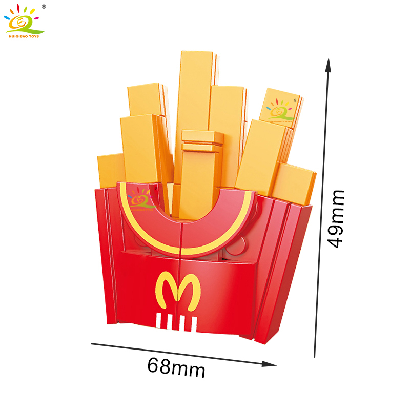 Bộ Đồ Chơi Lắp Ráp Nam Châm Hình Thức Ăn Nhanh Dễ Thương Cho Bé