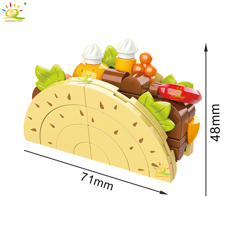 Bộ Đồ Chơi Lắp Ráp Nam Châm Hình Thức Ăn Nhanh Dễ Thương Cho Bé