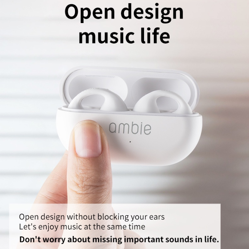 Ambie Tai Nghe Bluetooth TWS 2023 Ambie Truyền Âm Qua Xương Tai
