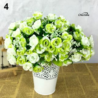 Chicmine 1 Bó Hoa Hồng Giả 21 Bông Trang Trí Tiệc Cưới