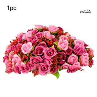 Chicmine 1 Bó Hoa Hồng Giả 21 Bông Trang Trí Tiệc Cưới